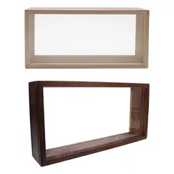 Shadow Box Frame Dried Flowers Frame Wooden Deep Table Decoration Wall Decor Memory Box Frame for Medal Award Flowers Ticket