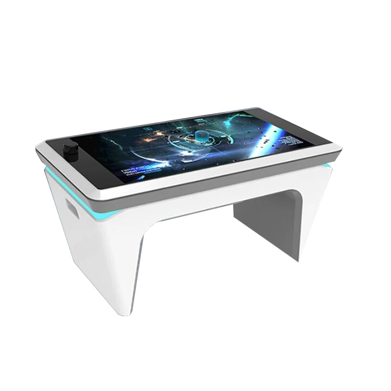 Wholesale 43/55 Inch Touch Coffee Table U-shaped Smart Dining Table Interactive LCDcapacitive Touch Coffee Table