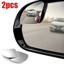 Espejo retrovisor auxiliar sin marco para coche, accesorio Universal de gran angular, ajustable, pequeño, 2 piezas