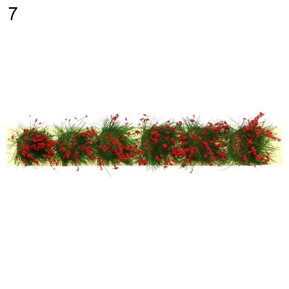 9*1*0.6cm Sand Table Building Layout Flower Cluster Landscape Wargame Miniature Garden Decor Grass Tufts