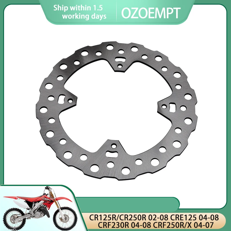 OZOEMPT Motorcycle Rear brake disc/plate Apply to CR125R/CR250R 02-08 CRE125 04-08 CRF230R 04-08 CRF250R/X 04-07