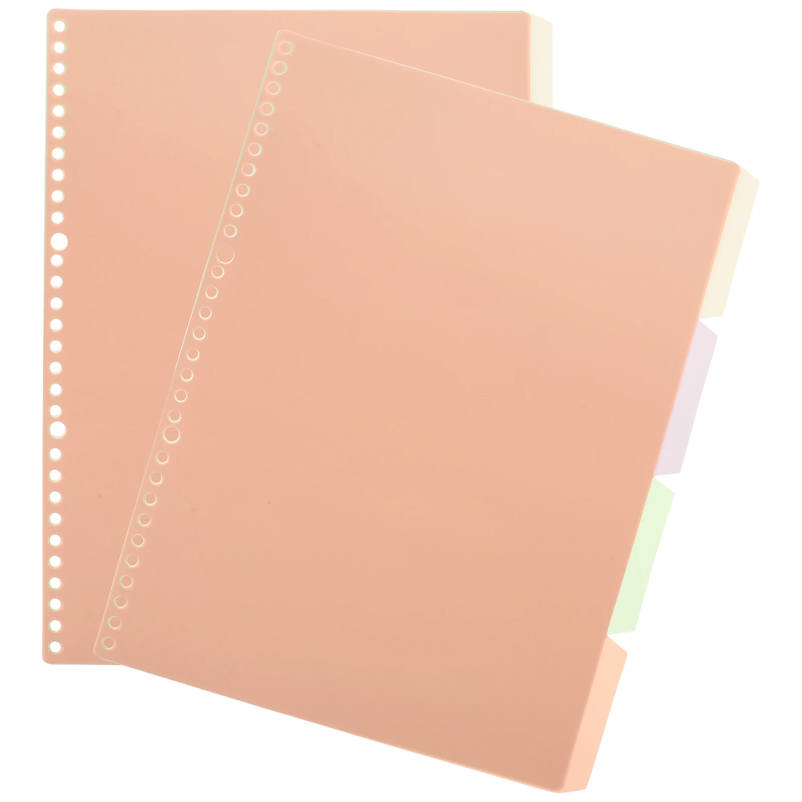 

10pcs A4 30-Hole Punch Assorted Color Dividers Index Partition Labels for Notebook Binder Tabs File Organizers