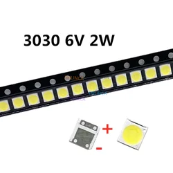 100 sztuk dla Lextar dobre wysokiej dioda LED dużej mocy podświetleniem 2W 3030 6V zimny biały 150-187LM PT30W45 V1 do TV 3030