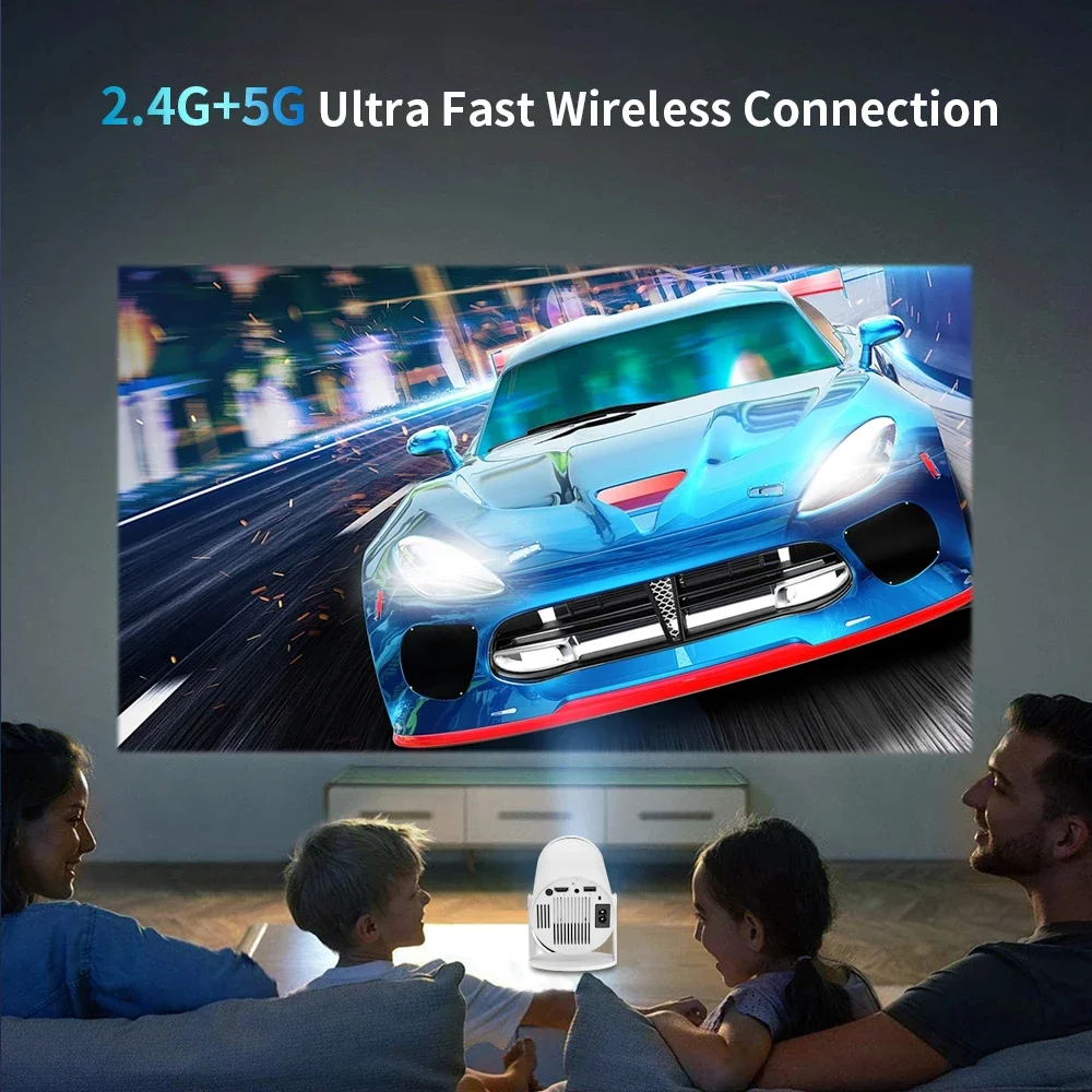 Polaring Y300 HY 720P Projector 200ANSI, HDMI/VGA/USB, 4K Input Supported, 12V DC EU Plug, Manual Keystone Home Cinema