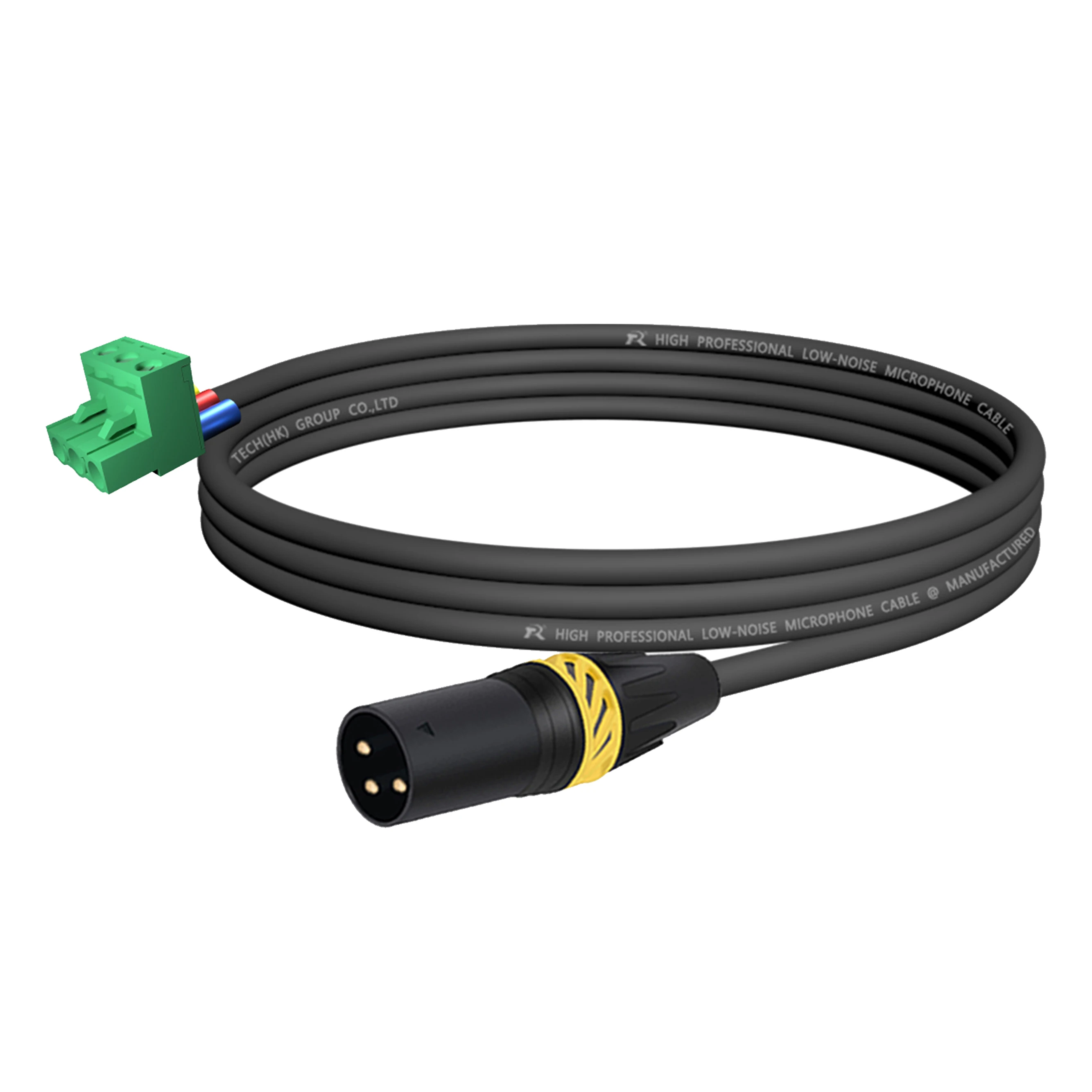 XLR zu Phoenix Kabel, Geräuscharmes 3-Pin XLR Buchse und Stecker zu PHX3M/2EDG 5.08 PCB Schraubklemmen-Adapterkabel mit Sicherem Endgriff – Detail 11