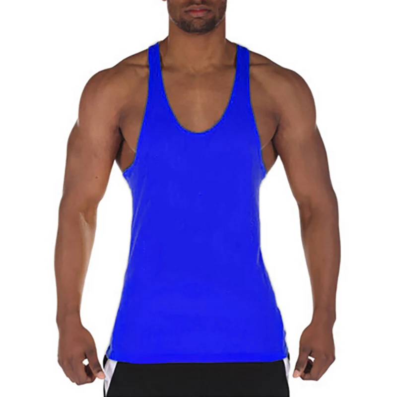 Muscle Guys Running Vest Brand Bodybuilding Stringer Tank Tops Gym Fitness Clothing Summer Cotton Breathable Mens Casual Shirt