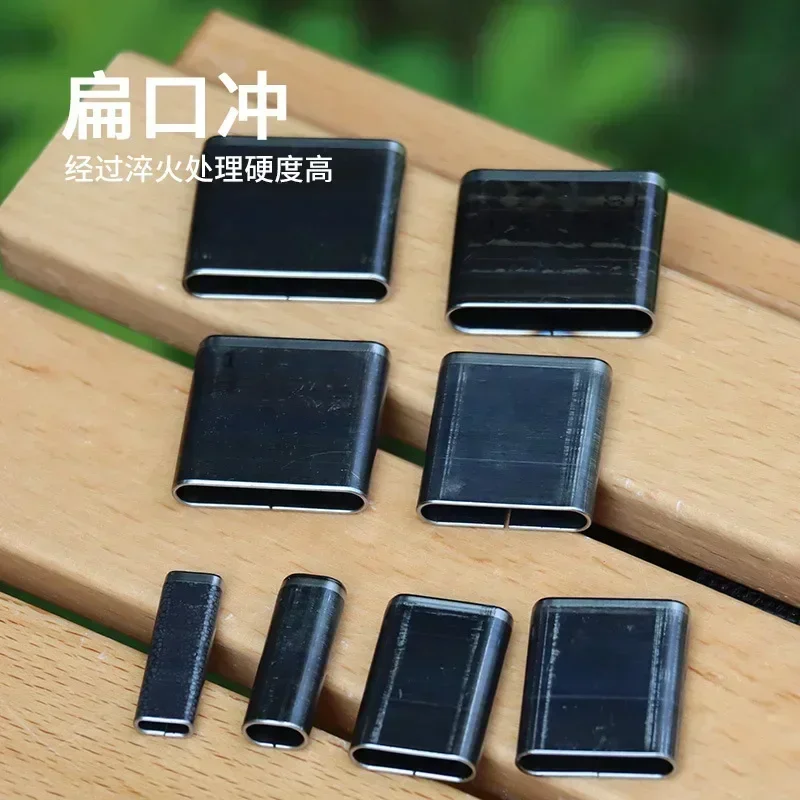 

Hole Puncher Leather Punching Tool Leathercraft Mold Punching Die Set for Handmade DIY Leather Craft Die Cutting Mold Flat Mouth