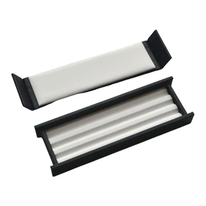 

Compact Leather Lined Jewelry Display Case With Compartments For Gemstones Crystals And Diamonds Storage 964A