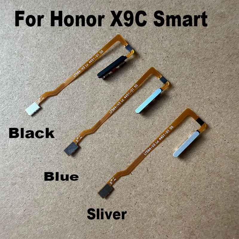 For Huawei Honor X9c Smart Fingerprint Sensor Power Button Flex Cable Touch ID Sensor Home Buttons Smartphone Parts