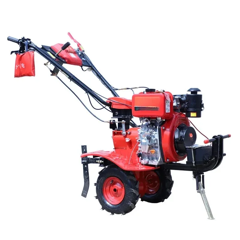 Flue-cured tobacco planting trenching and ridging machine Hand-held agricultural rotary tiller