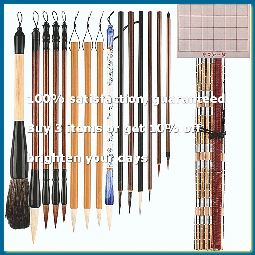 Traditional Chinese Brushes - Long-Lasting Chinese Art Brushes,Multi-Use Brushes for Drawing, Chinese Brush Painting