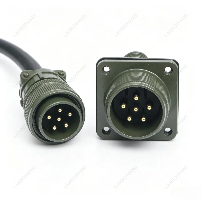 5015 US Standard Waterproof Aviation Plug Socket, 5Pin MS3106A18-11S MS3102A18-11P Circular Connector for Industrial Machinery