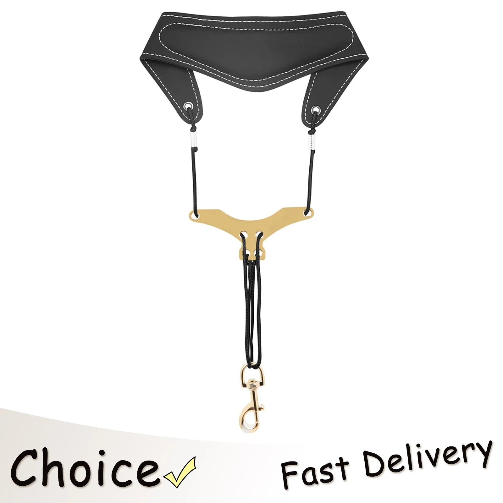 

Ремешок для саксофона SLADE, кожаный, удобный, дышащий, регулируемая металлическая пряжка, ремешок для саксофона, аксессуары для музыкальных инструментов, детали для саксофона