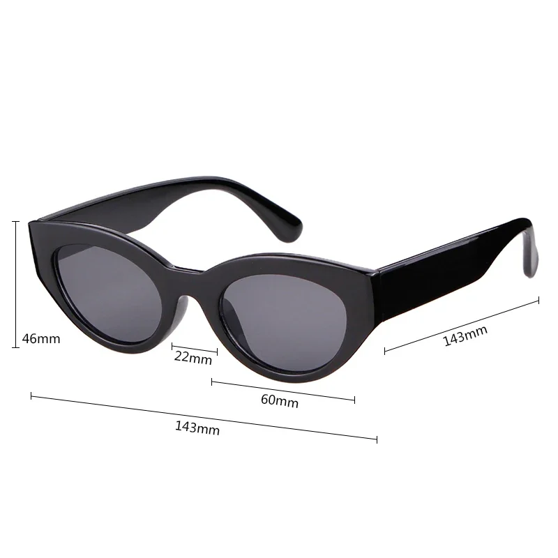 WHO CUTIE 2025 Oval Sunglasses Women Brand Designer Vintage Leopard Frame Oval Lens 90S Cat Eye Sun Glasses Sunny Shades OM561B