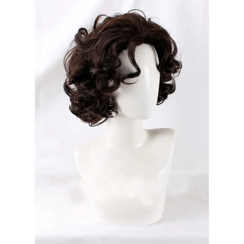 2022 New Mirabel Madrigal Cosplay Wig Short Dark Brown Curly Wig Heat Resistant Cosplay Costume Wig   Wig cap