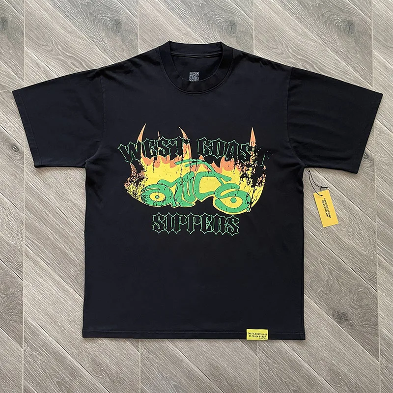 

QR Code Print Label That's A Awful Lot of Cough Syrup Motorcycle Print T-Shirt Men Women High Quality Loose Cotton T Shirt Tops