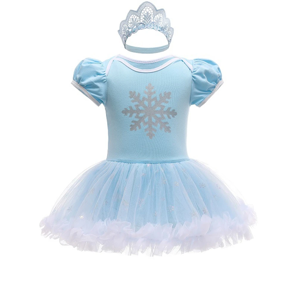 Boutique Christmas Baby Girl Princess Jumpsuit Halloween Party Infant Snow White Tinker Bell Fancy Fairy Bodysuit Summer Clothes