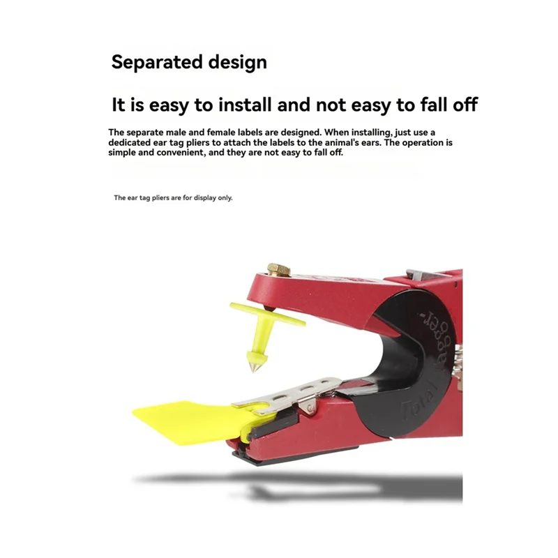 ABJF-100Pcs تتفاعل الحيوان الأذن العلامة UHF الإلكترونية الأذن العلامة 860-960 ميجا هرتز تتبع الحيوان لخنزير الأغنام خنزير الماعز الماشية تتفاعل العلامة