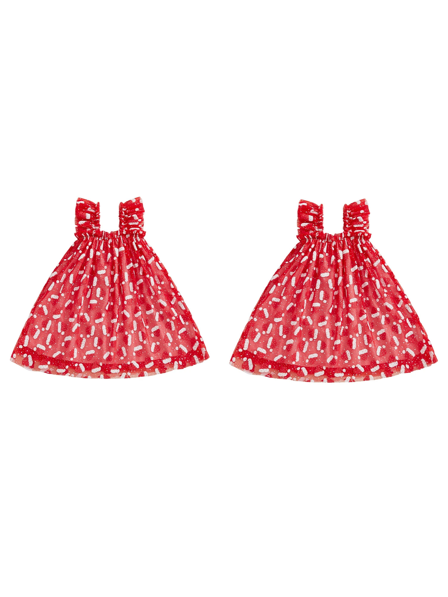 

Рождественское тюлевое платье с принтом снежинок и длинными рукавами с поясом с бантом для девочек, праздничный наряд для вечеринки