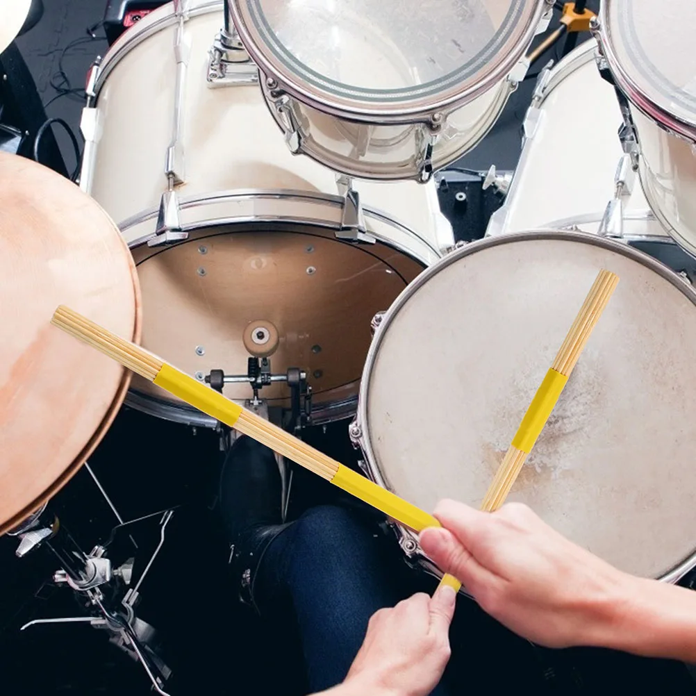 

4 Pcs Wooden Drum Brush Drumstick Instrument Accessories Drumsticks Professional Kit for Musical Supplies
