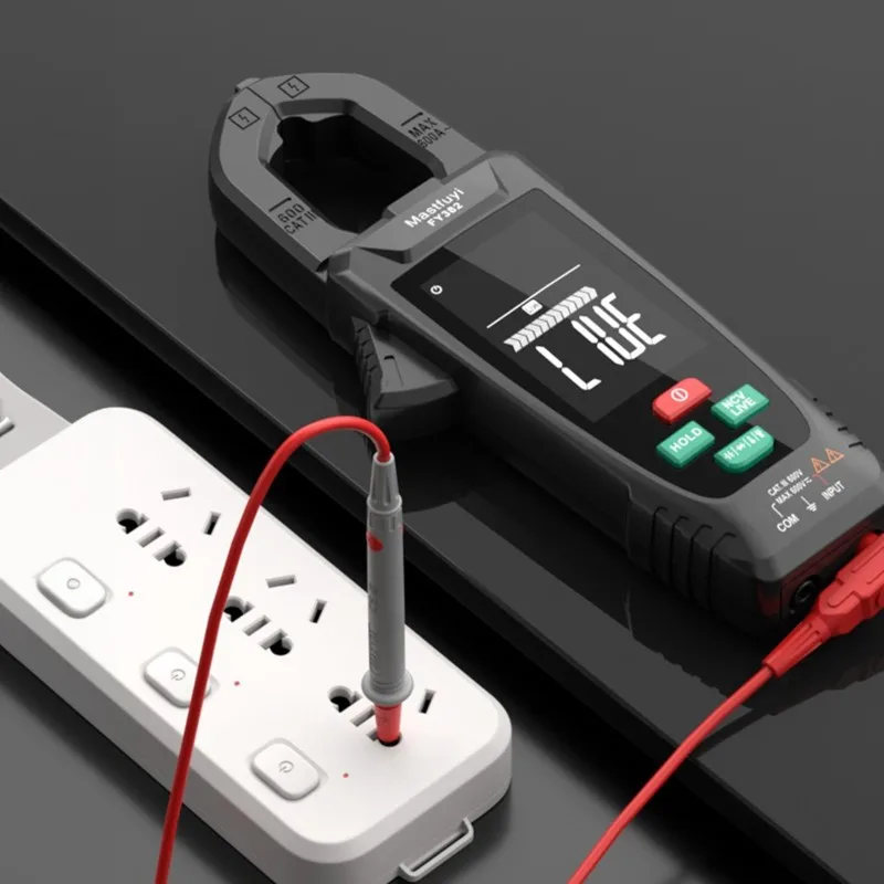 【PARTY  DAY】Mastfuyi True RMS Test Digital Clamp Meter High Precision Large Color Screen For Dc AC Current Multimeter Voltage Te