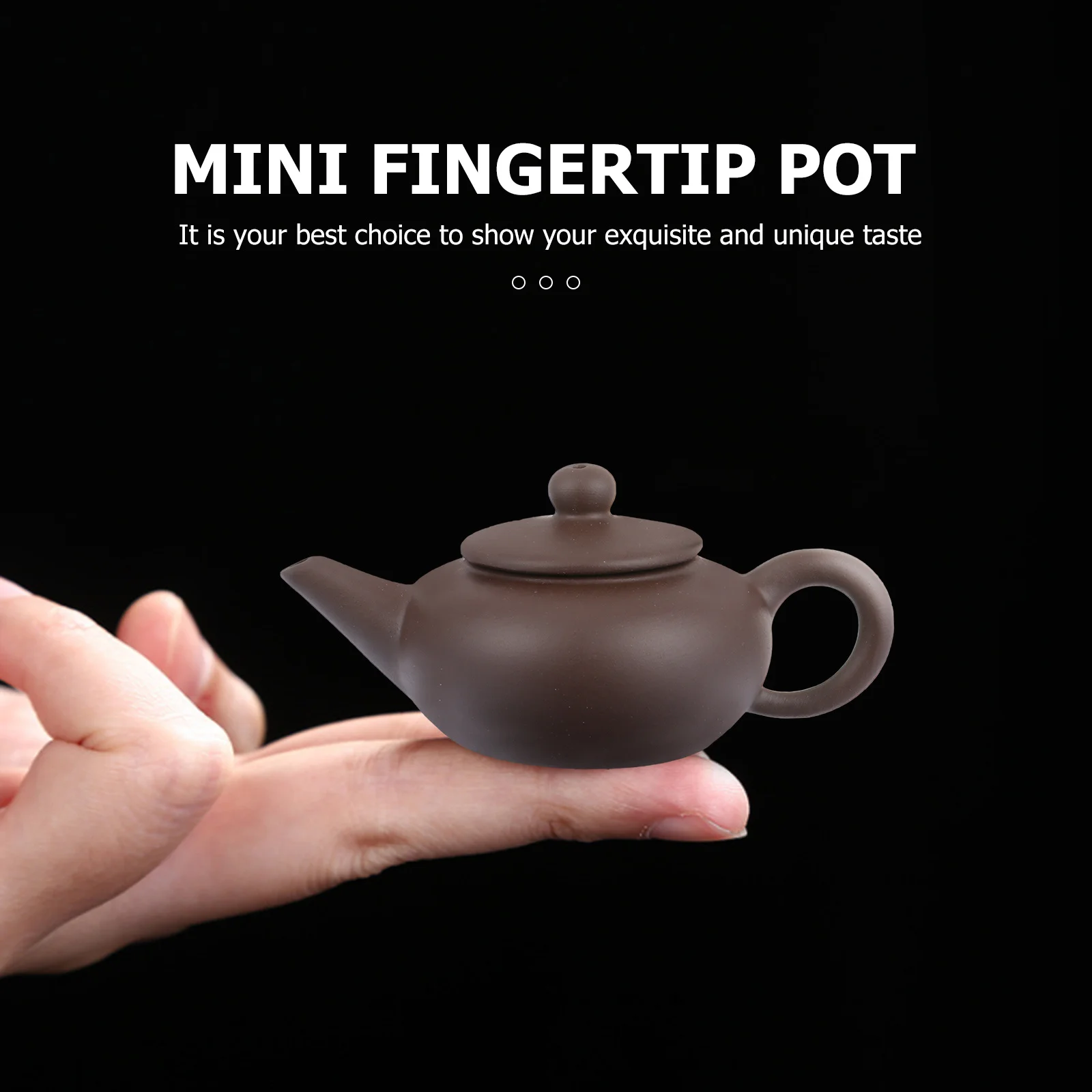 

1Pcs Mini Ceramic Tea Pot Retro Handmade Home Office Use Elegant Simple Style Desktop Ornament Creative Household Teaware