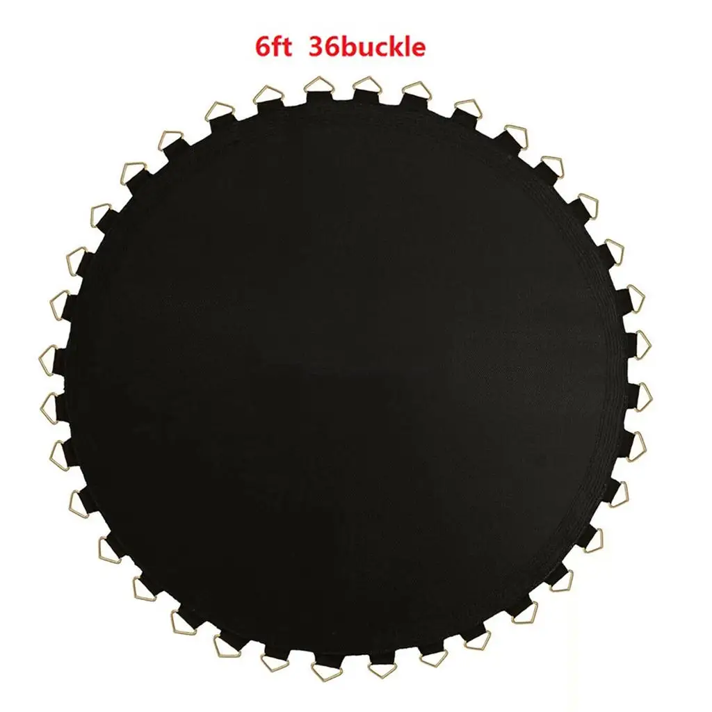 Trampoline Mat Replacement Water Fade Resistant Polypropylene Jump Pad with V Rings for Home Family Safe Exercise