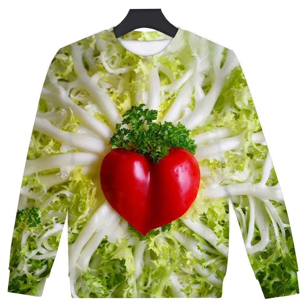 New 3D Printing  cherry Fashion Men Women Tracksuits Crewneck Hip Hop Sweater Plus Size S-7XL Harajuku  Seasons Casual