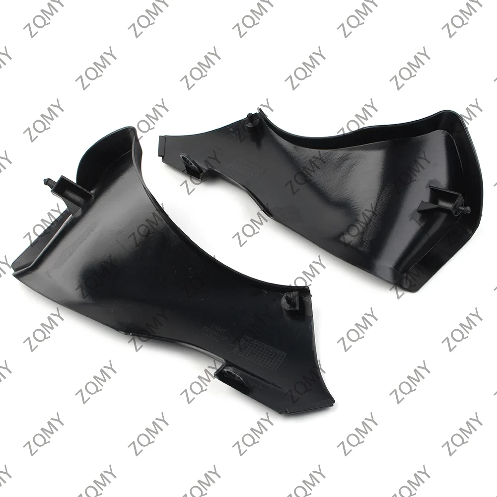 Motorcycle Left + Right Side Air Duct Cover Fairing Cowl For KAWASAKI ZX6R ZX636 2005 2006 ABS Plastic Unpainted Black 1Pair