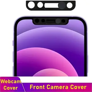 Bilashmart Utral Thin WebCam Cover Privacy Front Phone Lens Cover iPhone XR 11 12 13 14 15 16 17 Pro Max Camera Slider Protector Case