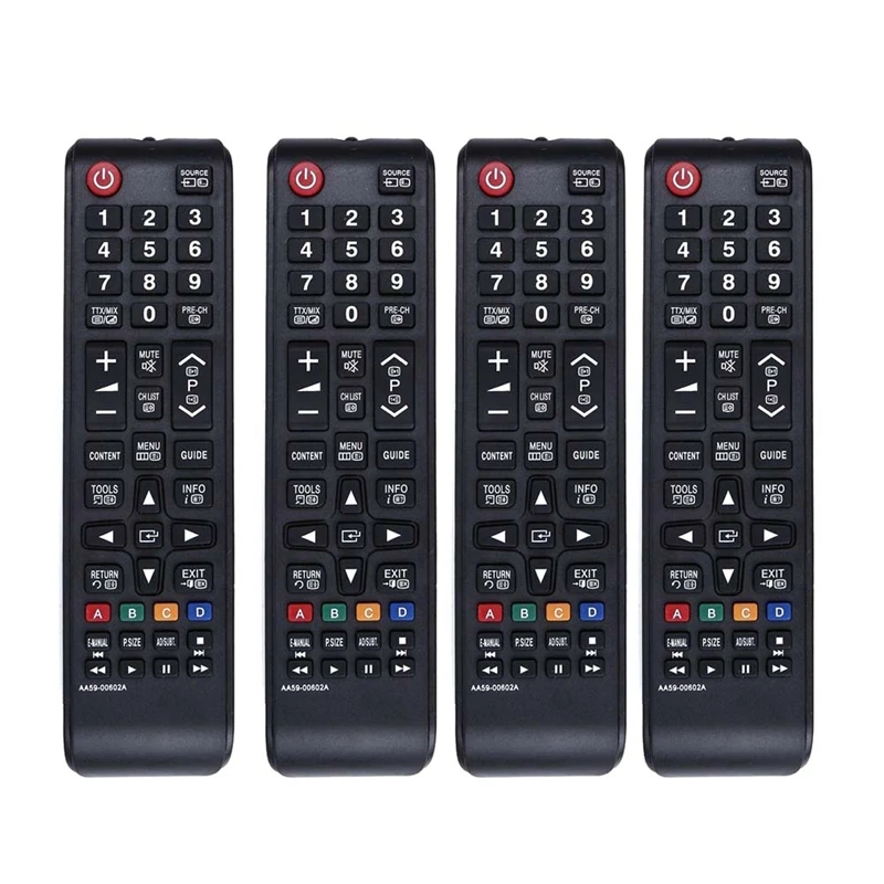 Hot For Samsung 4Pcs LCD LED TV Smart English Universal Remote Control AA59-00602A AA59-00666A AA59-00741A AA59-00496A