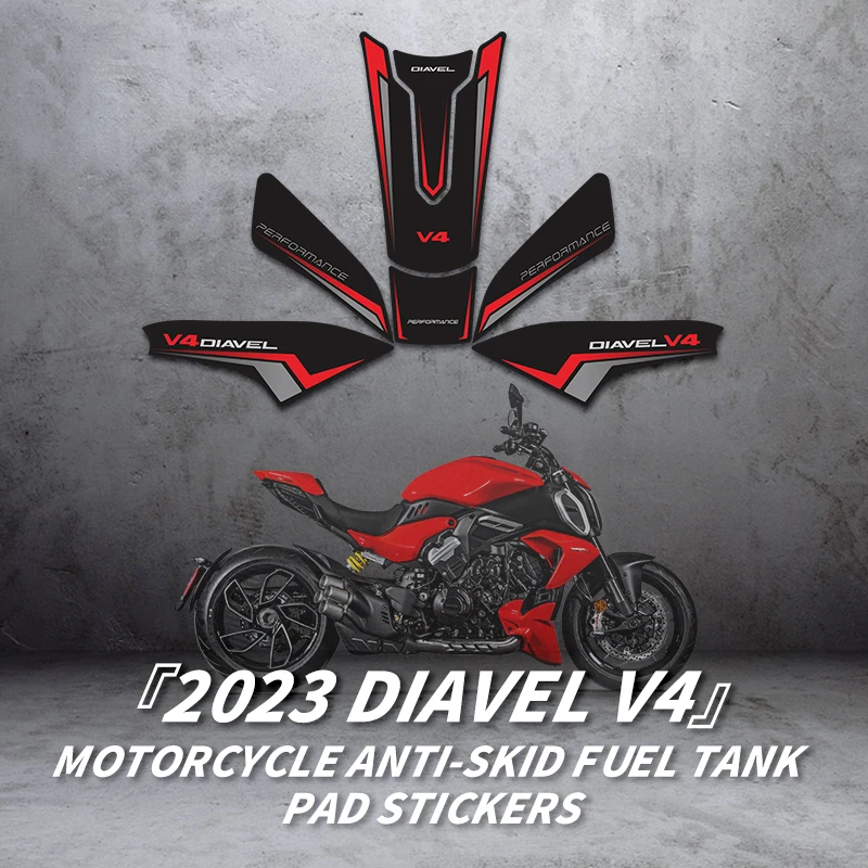 Pegatinas antideslizantes para tanque de combustible, accesorios para DUCATI DIAVEL V4 2023, se puede elegir el color, accesorios para motocicleta