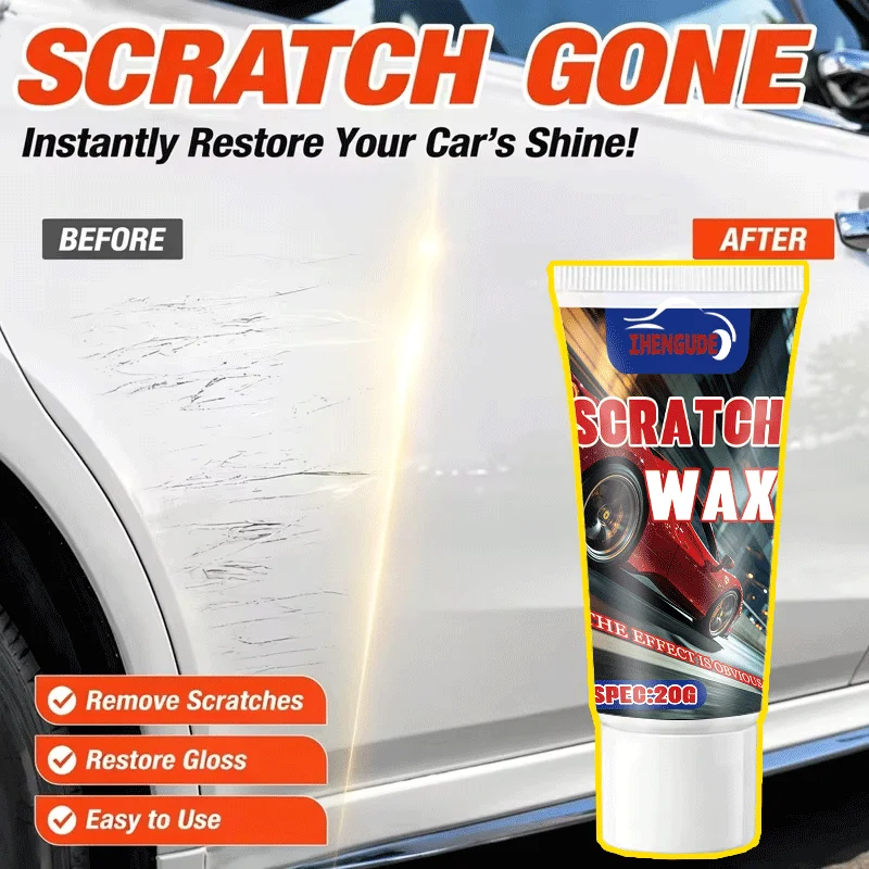 Car Scratch Repair Wax Quick Fix Polishing Paste Auto Paint Scratch Remover Erase Fine Lines Swirl Marks Surface Restorer