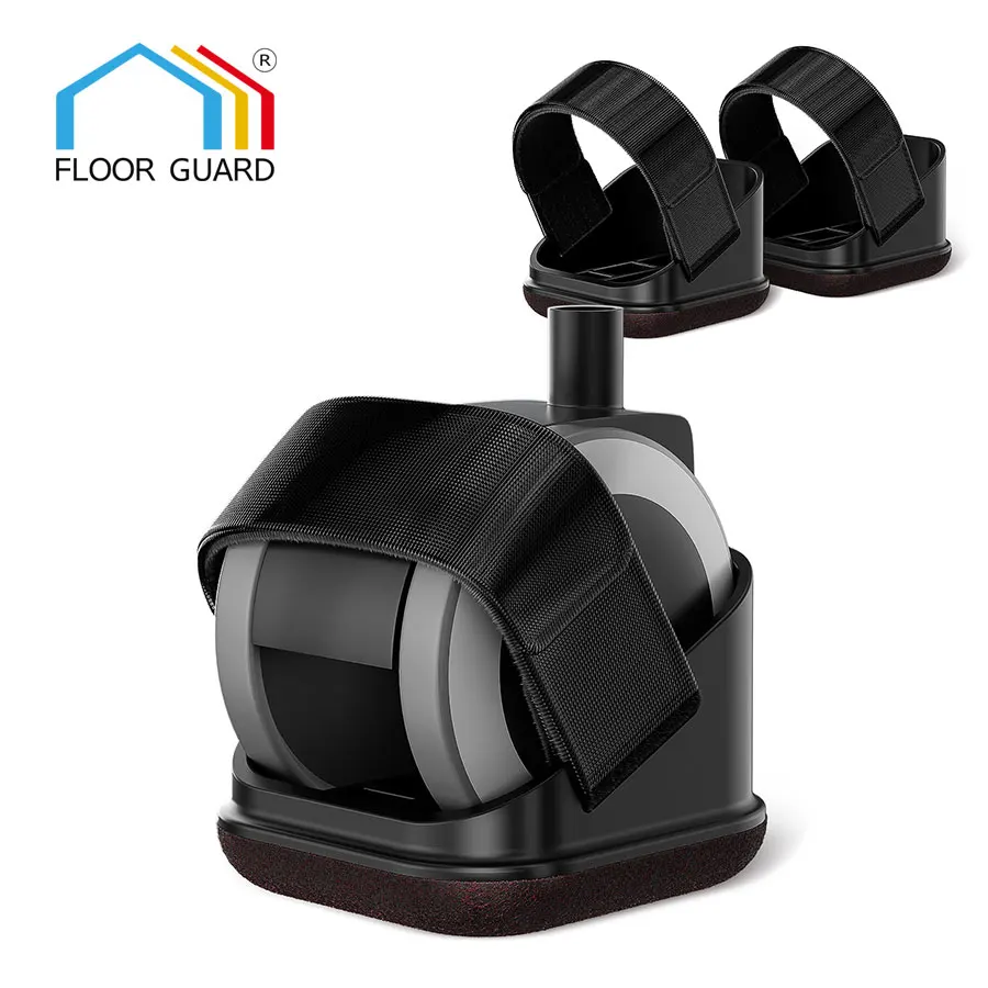 5PCS Office Chair Wheel Cup with Felt Bottom Pad Furniture Stopper for Hardwood Floors Suitable for Tables Rolling Sofas