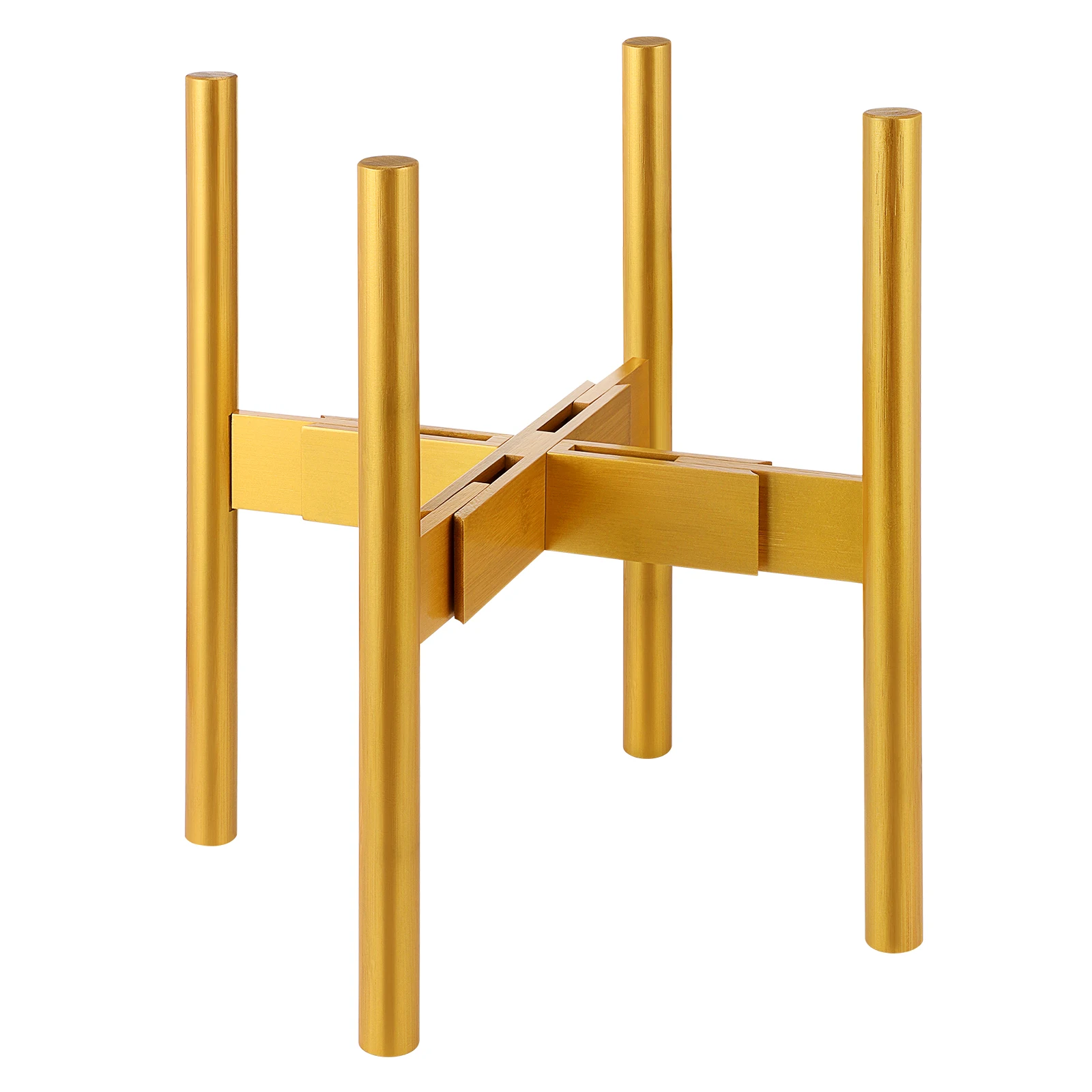

Telescopic Flower Stand Plant for Succulents Extendable Planter Holder Modern Adjustable Rack Golden