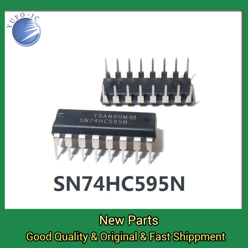 Freeship 10PCS high quality 74HC595N 74HC595 DIP-16 Logic chip storage SN74HC595N