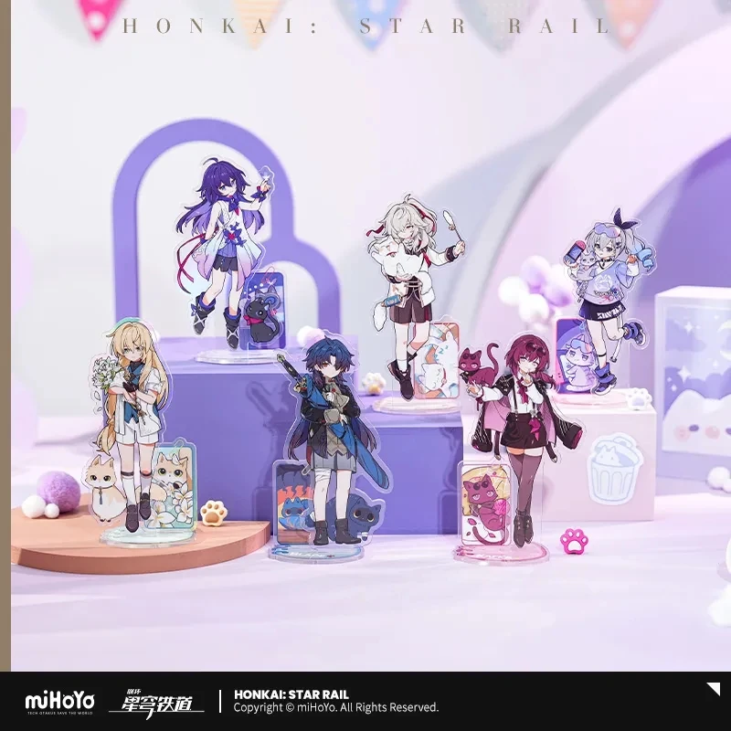 

miHoYo Game Official Honkai Star Rail Acrylic Plaque Black Swan Sparkle Seele Robin Argenti Desktop Decoration Cosplay Xmas Gift