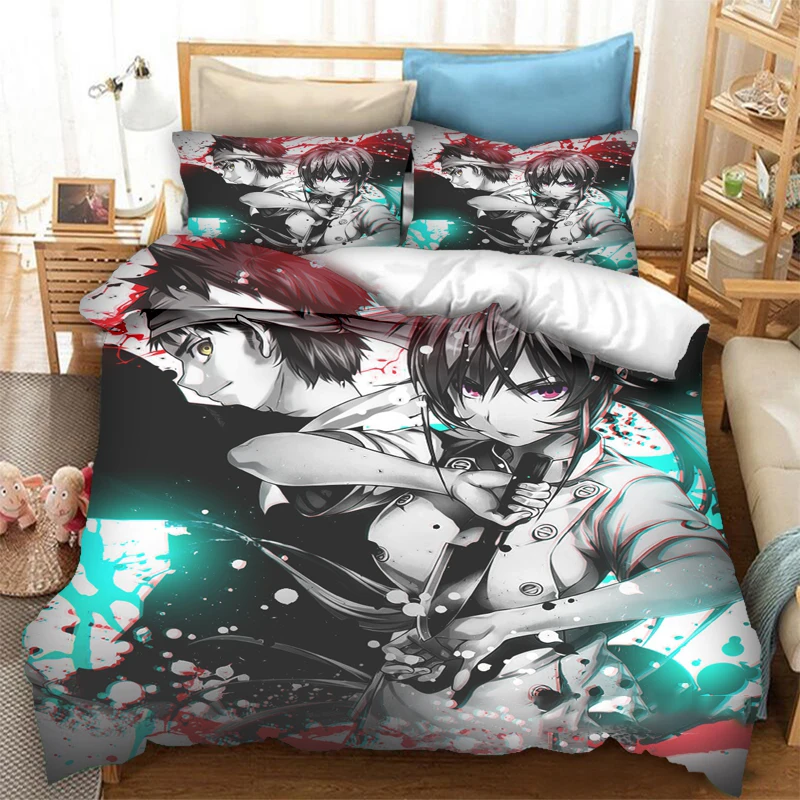 

Anime Food Wars Shokugeki no Soma Bedding Set Boys Girls Twin Queen Size Duvet Cover Pillowcase Bed Kids Adult