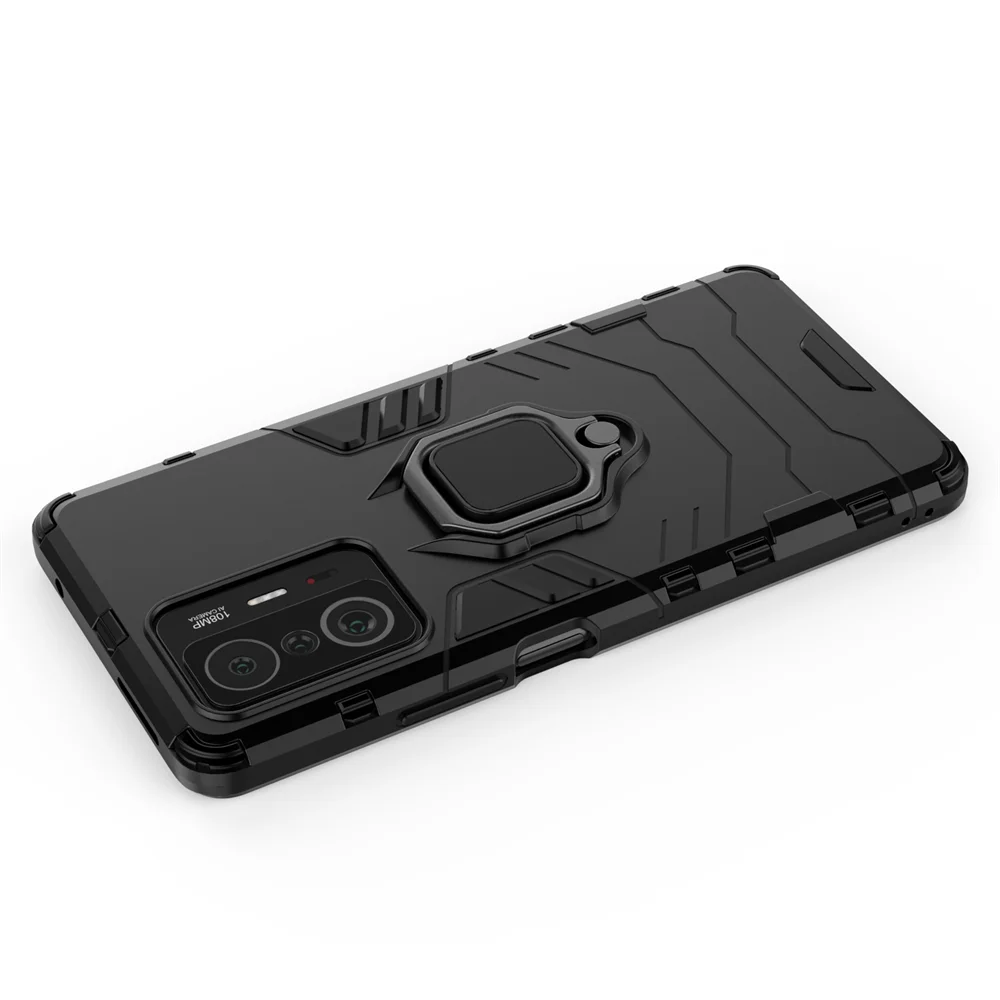حافظة لهاتف Xiaomi Mi 11T Fusion Ring Armor لهاتف Xiaomi Mi 11T Pro غطاء حماية كامل مضاد للسقوط