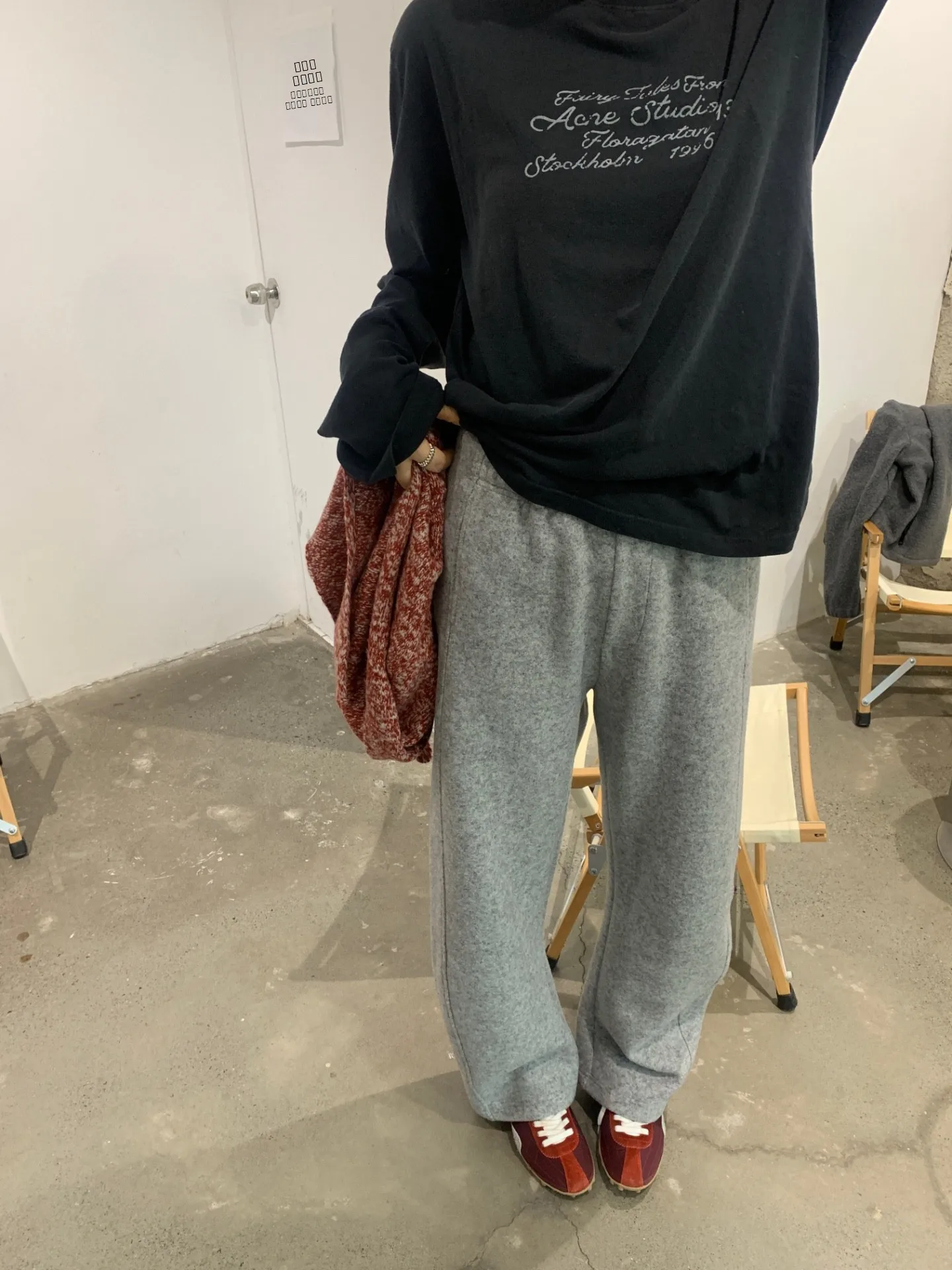 

Waed Deep ey Vintage Print Letter Pattern Long Sve Loose T-irt BAADA Cleanfit Sle ex Spring Cotton Linen B...