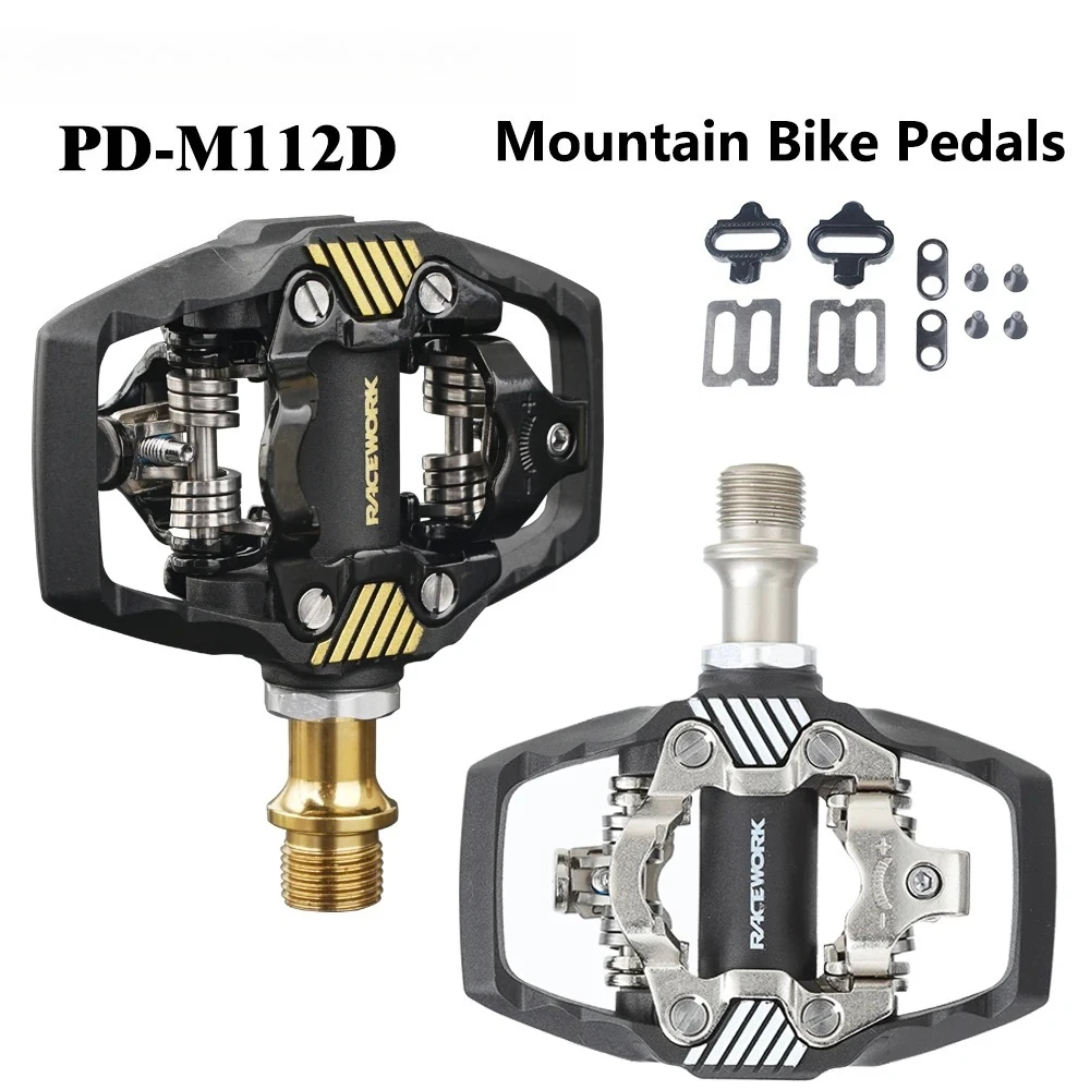 

Педаль с замком для велосипеда MTB для системы Shimano SPD, нейлоновый корпус + сердечник из хром-молибденовой стали, двусторонняя фиксирующая подставка для ног