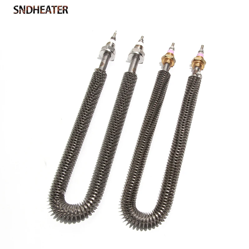 SNDHEATER 304SUS Electric Dry Heater Tube Air Fryer U type Heating Element M18*25 Thread 220V 800W/1KW/1.2KW/1.5KW/2KW