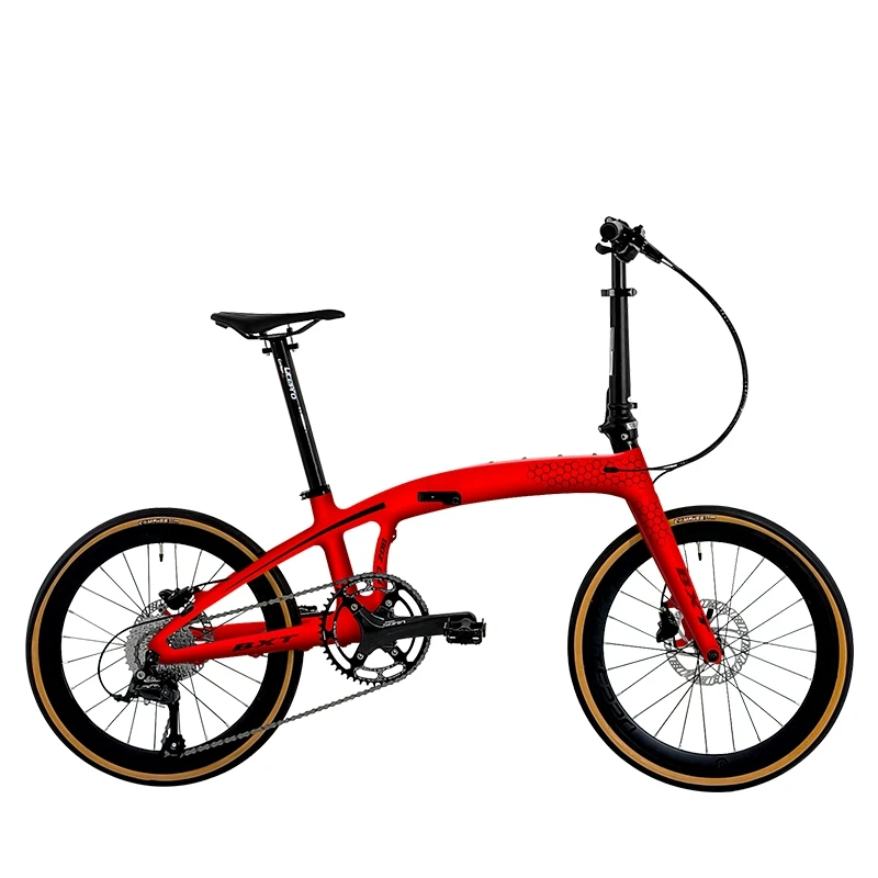 

20-Inch carbon folding commuter bike with disc brakes 9-speed R3000 R4700 R7000 portable