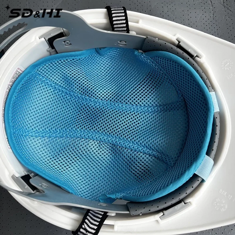 1 Piece Safety Cap Cooling Pad Sweat-absorbing Ventilation Head Protection Adult Helmet Insert Liner Breathable Mesh Sweat Band