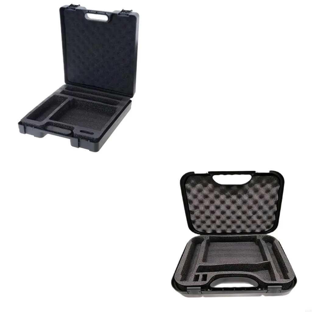 

462E Прочный ящик для хранения микрофона с настраиваемой внутренней частью и удобной ручкой для переноски. Дорожный футляр для