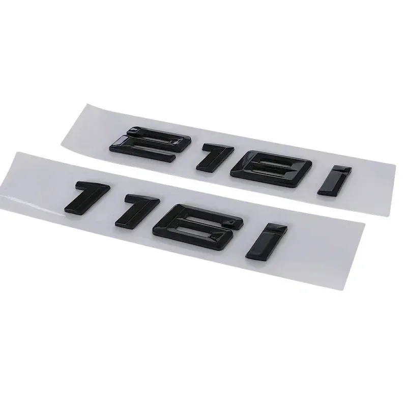 

3D ABS Chrome Glossy Black Letter Emblem Badge Sticker For 1 2 3 4 5 6 7 Series Car Body Rear Trunk Auto Logo Accessories