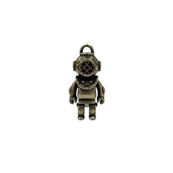 Cordón tejido de cuentas de cuchillo de buceo de latón, colgante DIY, accesorios de joyería EDC, herramienta para exteriores, llavero colgante de Paracord
