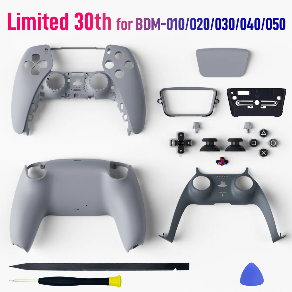 Limited 30th Anniversary for PS5 Controller Shell Back Front Cover Playstation 5 Case Replacement for BDM-010/020/030/040/050