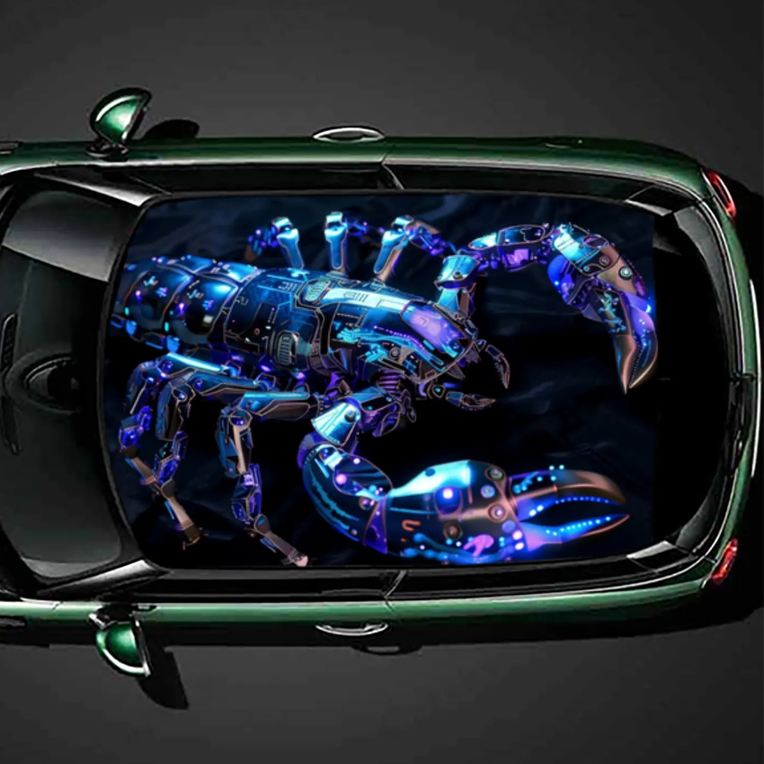 

Mechanical Scorpion PVC Car Roof Sticker, Self-Adhesive Waterproof Car vinyl Decal, Car Decoration Protection Stickers, Easy Ins