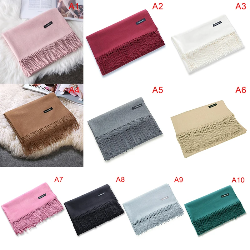 Scarf Thin Pashmina And Wraps Long Soft Stoles Head Scarves Imitation Cashmere Soft Female Hijab Stoles